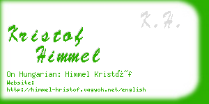 kristof himmel business card
